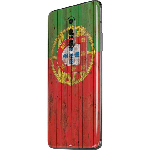 Portuguese Flag Dark Wood OnePlus 7 Pro Skin